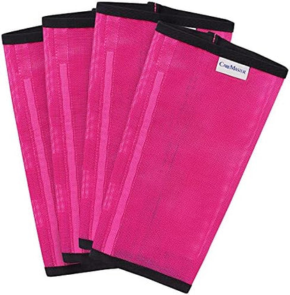 Fine Mesh Fly Boots Loose Fitting & Non-Slip Horse Fly Leggings No More Horsefly Nuisance Greatly Reduce Stomping Breathable with Natural Air Flow (Set of 4)