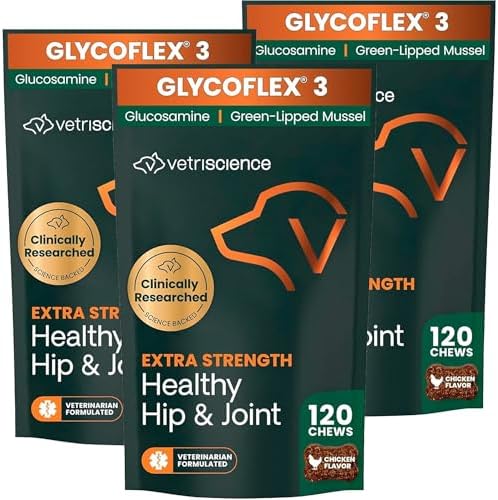 VetriScience Extra Strength Healthy Hip and Joint for Dogs, 3 Pack