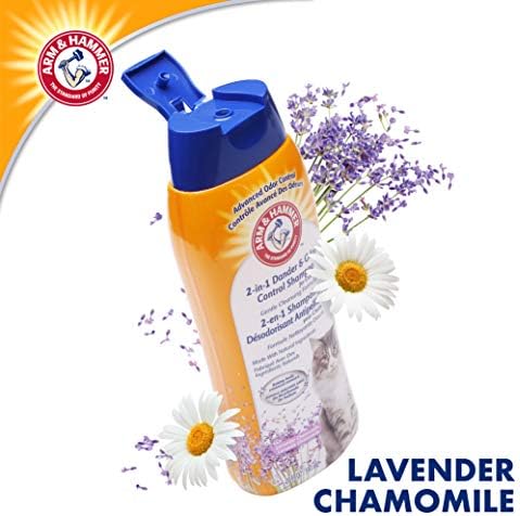 Arm & Hammer 2-in-1 Deodorizing Cat Shampoo, Lavender, 20 Fl Oz, 6-Pack