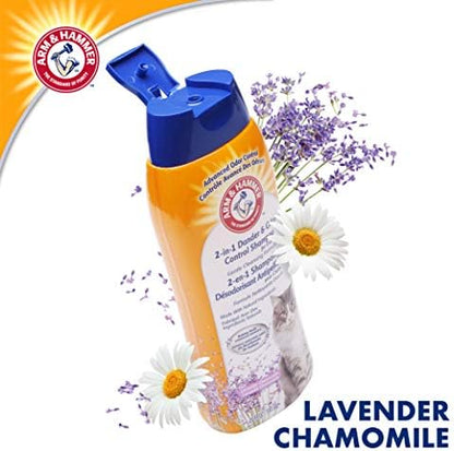 Arm & Hammer 2-in-1 Deodorizing Cat Shampoo, Lavender, 20 Fl Oz, 6-Pack