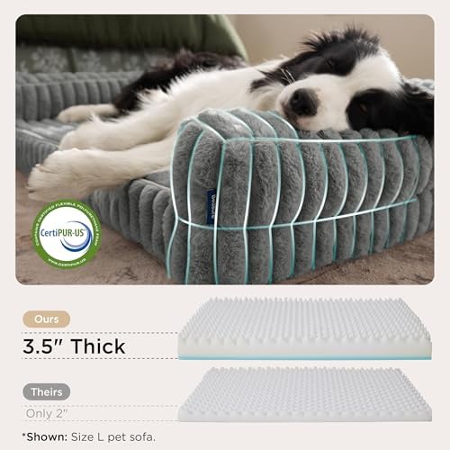Bedsure ComfyFleece™ Memory Foam Orthopedic XL Plus Dog Bed 45"