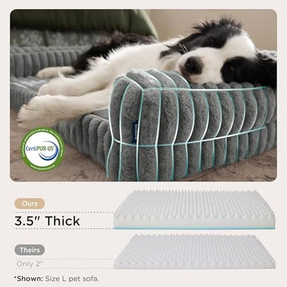 Bedsure ComfyFleece™ Memory Foam Orthopedic XL Plus Dog Bed 45"