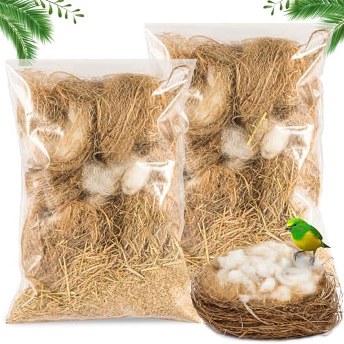 Sukh Bird Nesting Material - Bird Nest Bedding for Hummingbird Finch