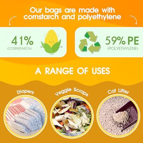 Pet N Pet Poop Bags for Dogs, 200 Count, Unscented, Tie Handles Thick