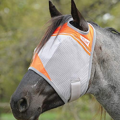 Cashel Crusader Fly Mask, Standard (Orange, Arabian)