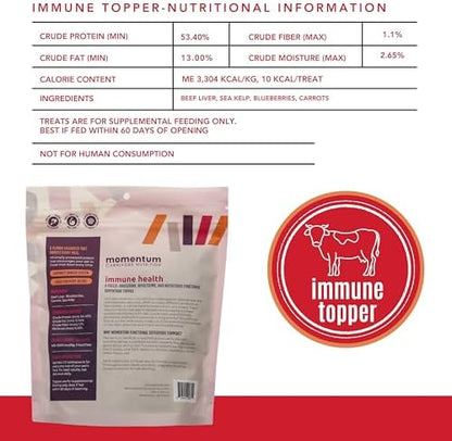 Momentum Carnivore Nutrition Freeze-Dried Antioxidant Boost Pet Food Topper – Single-Ingredient Raw Supplement – Supports Immune Health & Reduces Oxidative Stress – 3 oz Bag