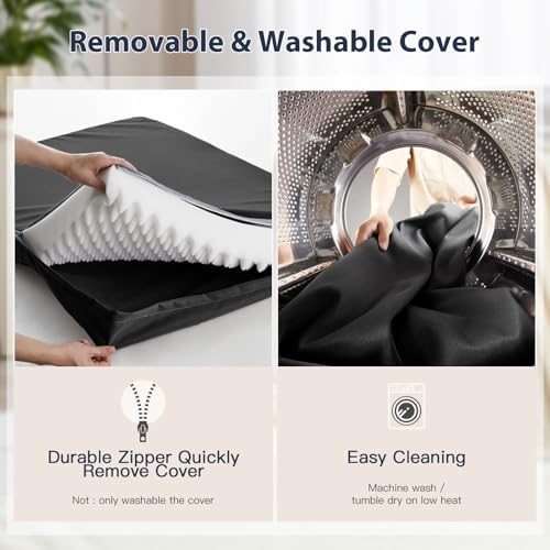 BFPETHOME Outdoor Waterproof Dog Bed for Large Dogs, Washable Cover, 54"