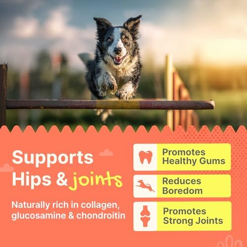 Gaines Pet Duck Feet for Dogs – 8 Count, Natural Chews with Glucosamine, Chondroitin & Collagen – Single Ingredient Dog Treats, Grain-Free, USA Made, Joint & Dental Health Support