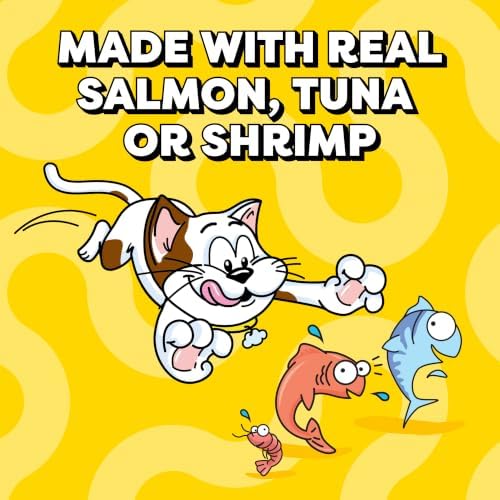Temptations Creamy Puree Lickable Cat Treats, Seafood Variety, 24 Count