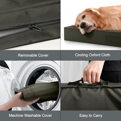 Large Waterproof Orthopedic Dog Bed with Egg Crate Foam