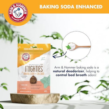 Arm & Hammer Mighties Treadz Dental Dog Treats, Gorilla, 6.5 Oz