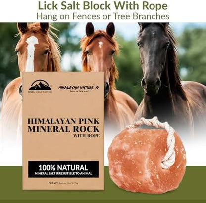 Animal Licking Salt Mineral Rock,100% Natural Rock Salt - Deer Attractant Rock