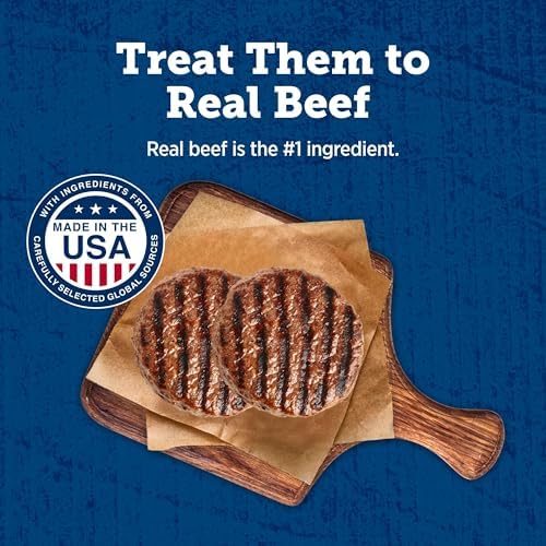 Blue Buffalo True Chews Premium Burger Beef Dog Treats, 10 oz