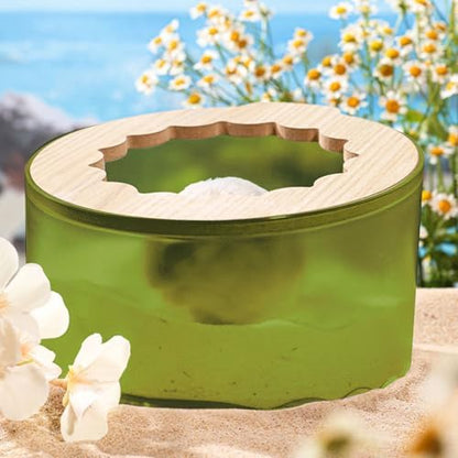 Marchul Hamster Sand Bath Box & Litter Box with Cleaning Scoop, Easy to Clean Bathroom for Dwarf Hamsters, Syrian Hamsters, Gerbils, Small Pets (Green)