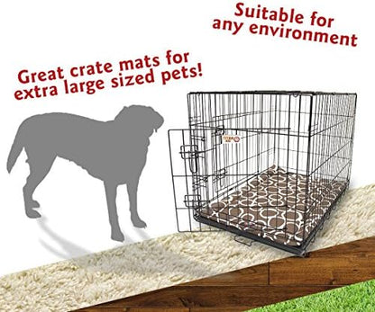 48" Fusion Mocha Brown Crate Dog Bed Mat By Majestic Pet Products