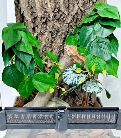 Woyrise Fake Reptile Plants for Terrarium,Tank Decor, Artificial Plant