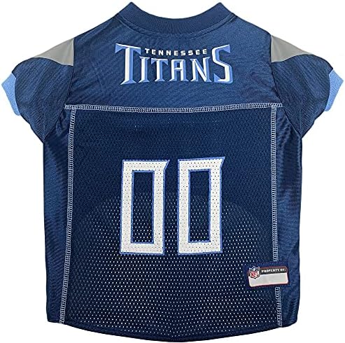 Pets First NFL Tennessee Titans Dog Jersey, Size Medium, Football Shirt Costume for Pet, Dog Sports T-Shirt, NFL Team Clothing for Cats, Licensed Pet Apparel Available in 7 Sizes and 32 Teams
