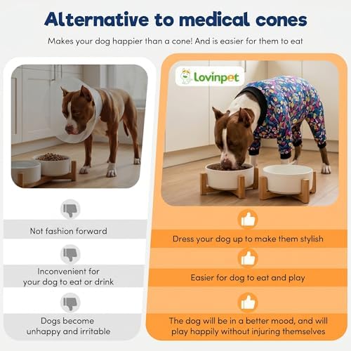 LovinPet Dog Pajamas Apparel for Giant Dogs, Hawaiian Flowers Print, 2XL