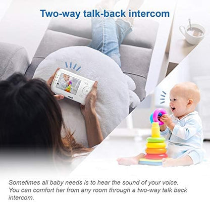 VTech VM3252 No WiFi Video Baby Monitor, 2.8" Screen