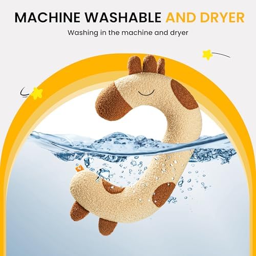 Dog Pillow Soft Neck Pillow for Dogs, Washable Dog Calming Pillow for Sleep