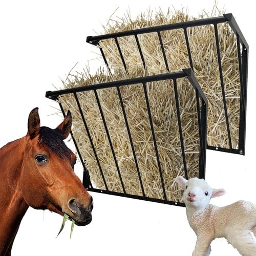 2Pcs Horse Hay Feeder 24 Gallon Capacity