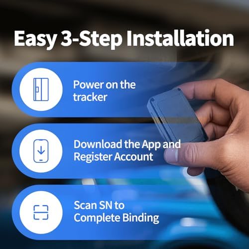 GPS Tracker for Vehicles, No Monthly Fee, No Subscription