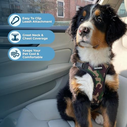 Voyager Step-in Lock Dog Harness - Army/Black Trim, X-Large