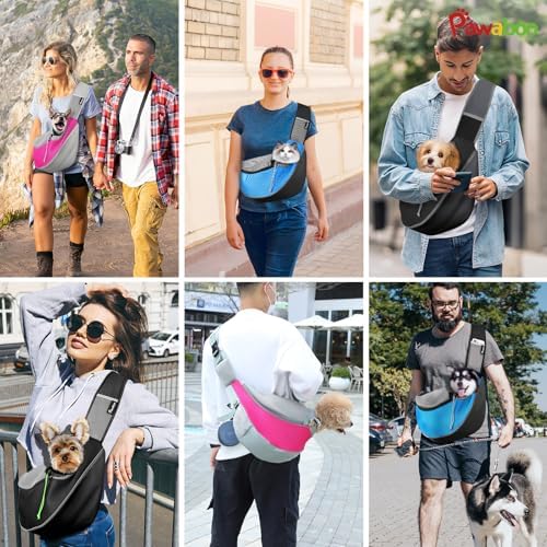 Pawaboo Pet Sling Carrier for Small Dogs Cats