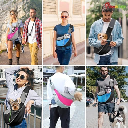 Pawaboo Pet Sling Carrier for Small Dogs Cats