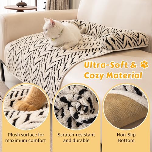 Calming Dog Bed Mats with Neck & Head Support, 35.43 x31.5 inch Black