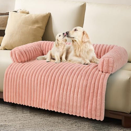 Dog Couch Bed,Pet Couch Cover For Sofa,Dog Couch Cover Protector(Pink, XL)