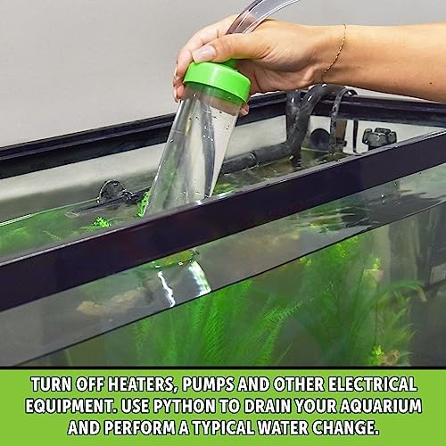 Python No Spill Clean and Fill Aquarium Maintenance System, Gravel Cleaner and Water Changer, 25 Foot