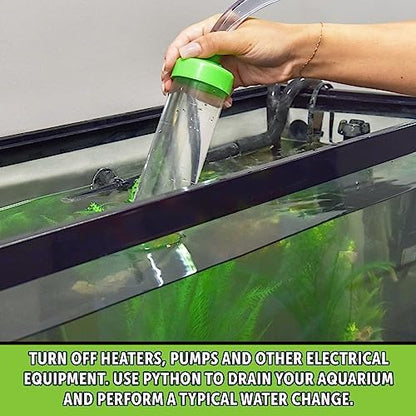 Python No Spill Clean and Fill Aquarium Maintenance System, Gravel Cleaner and Water Changer, 25 Foot
