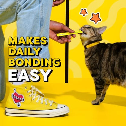 Temptations Creamy Puree Lickable Cat Treats, Chicken, 24 Count