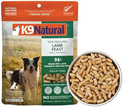 K9 Natural - Freeze Dried High Protein Grain-Free Dog Food Or Topper