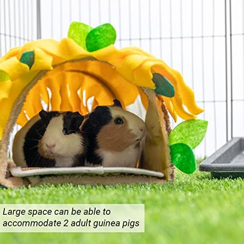 Guinea Pig Hideout, Fleece Tunnel House Small Pet Cage Accessories