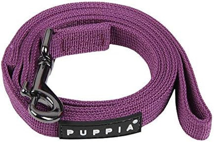 Puppia Two Tone Dog Lead Strong Durable Comfortable Grip Walking Training Leash for Small & Medium Dog, Purple, Large