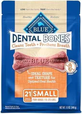 Blue Buffalo Small Dental Bones, 12 oz, 21 Bones
