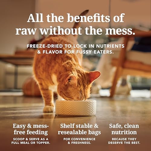 Feline Natural - High Protein Freeze Dried Dry Cat Food with 98% Meat