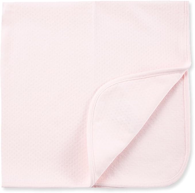 Little Me Blankets for Baby Girls' Pink Bear Swaddling Receiving Blanket