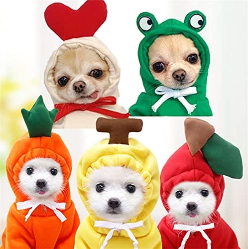 Warm Dog Winter Clothes Cute Dog Coat Hoodie, Green, XL
