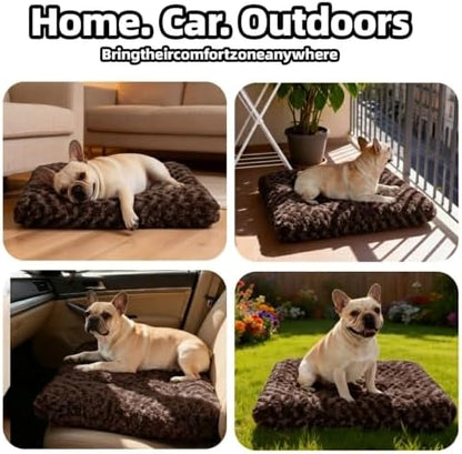 Dog Bed Medium Size, Plush Washable Pet Bed Mat, Dog Crate Bed 29"x21"