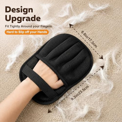 Electrostatic Pet Hair Removal Glove Cat & Dog, Reusable Pet Hair Glove
