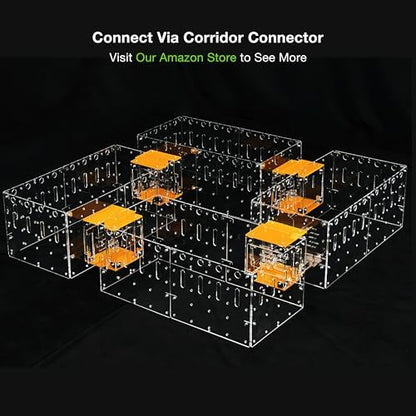 GuineaLoft™ Model-C2 Acrylic Cage - Small 2x1ft Open Cage