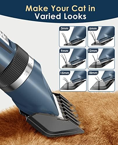 oneisall Quiet Cat Clippers for Matted Hair & Long Hair, Cat Shaver