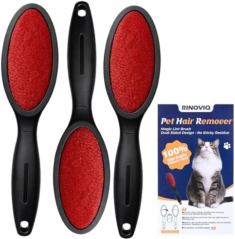 Magic Lint Remover Brush for Pet Hair, Reusable, 3 Pack