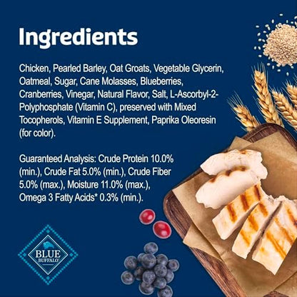 Blue Buffalo Health Bars Chicken & Mixed Berries Soft & Chewy Treats, 9 oz