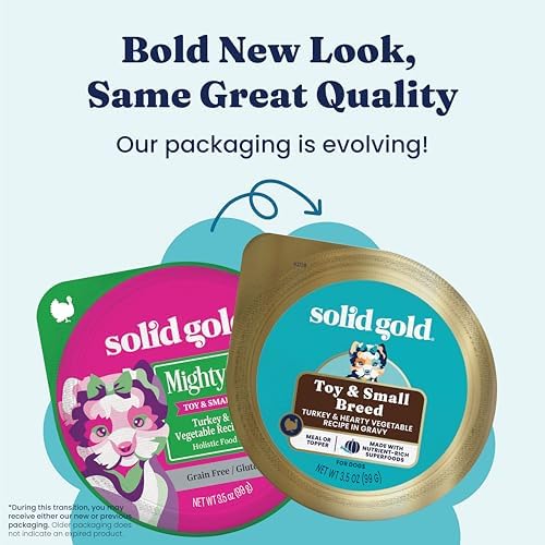 Solid Gold Small Breed Turkey Wet Dog Food Topper, Adult & Puppies, 12ct