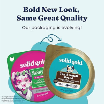 Solid Gold Small Breed Turkey Wet Dog Food Topper, Adult & Puppies, 12ct