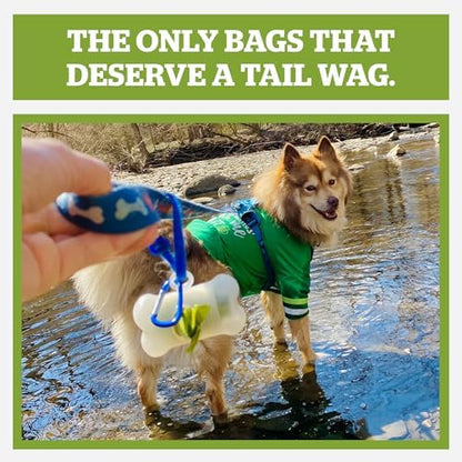 Pogi's Dog Poop Bag Holder & Dispenser, Unscented, Carabiner (15 Bags)